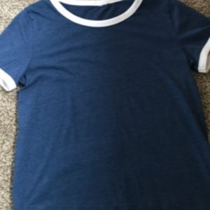 navy blue t-shirt